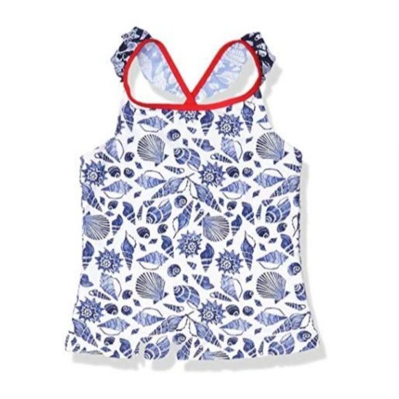 NWOT Tommy Bahama Tankini Shell Top Ruffle‎ Sleeve - Picture 1 of 2
